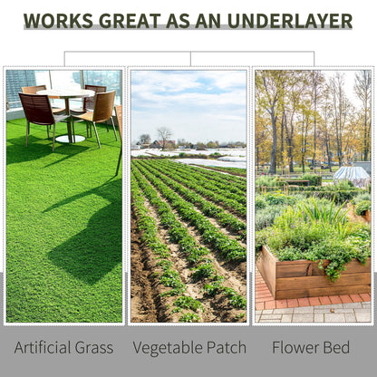 2m x 50m Weed Control Membrane, Heavy Duty Weed Control Barrier Fabric, 100gsm Ground Cover for Patios, Garden