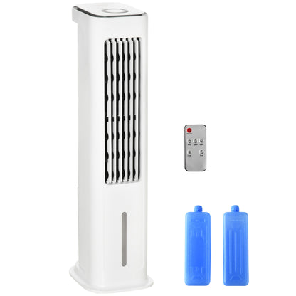 Evaporative Air Cooler, 5L Water Tank Oscillating Ice Cooling Fan with 3 Modes, 3 Speeds, Remote Control, Timer