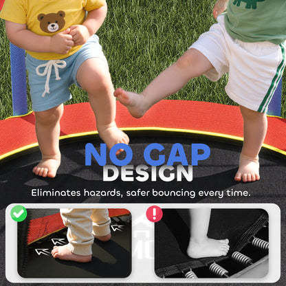 Kids Trampoline, with Safety Net, for Ages 3-10 Years