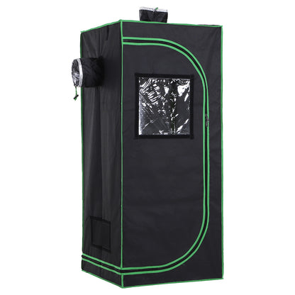 Grow Tent Reflective Mylar Hydroponic with Adjustable Vents and Floor Tray for Indoor Plant Growing