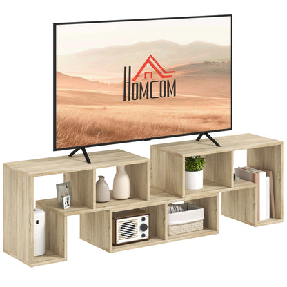 Three-Block Modular TV Stand - Grey Wood-Effect