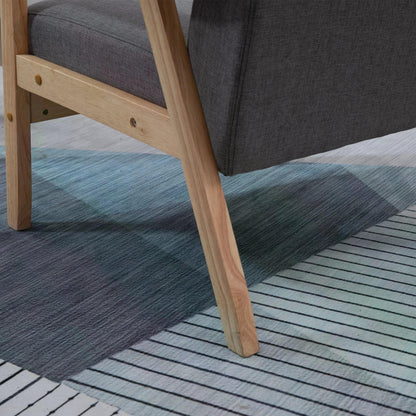 Minimalist Wooden Accent Chair with Padded Seat
