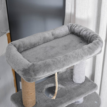 Cat Tree Tower for Indoor Cats 120cm Climbing Kitten Activity Center