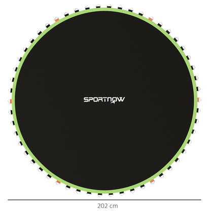 Trampoline Replacement Mat with Spring Pull Tool, 42 V-Hooks, for 8ft Trampoline using 14cm Springs, Green