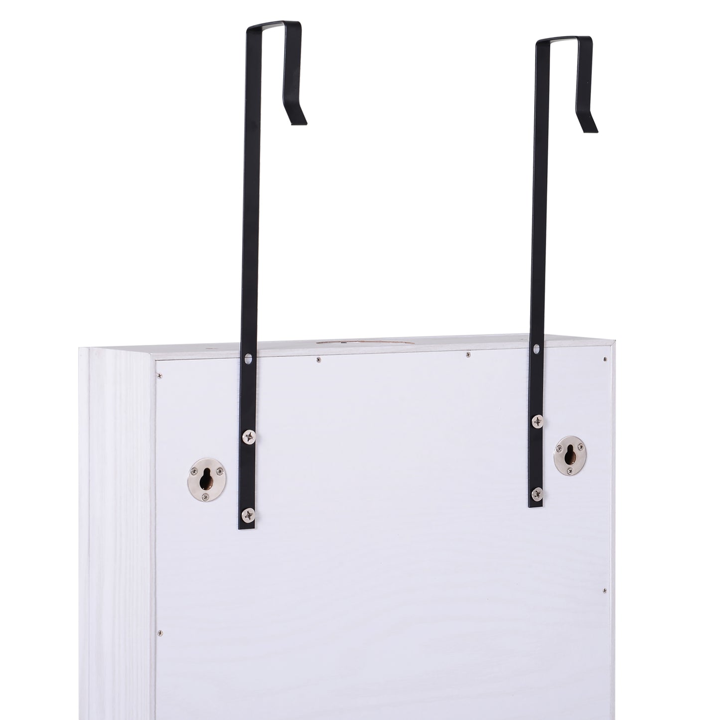 Jewelry Cabinet with Mirror and LED Lights, Lockable Makeup Cosmetics Jewellery Organiser