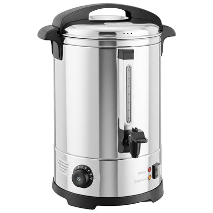 6.5L Catering Urn, 1500W Stainless Steel Hot Water Boiler Dispenser with Thermostat, Keep Warm Function & Easy Pour Tap