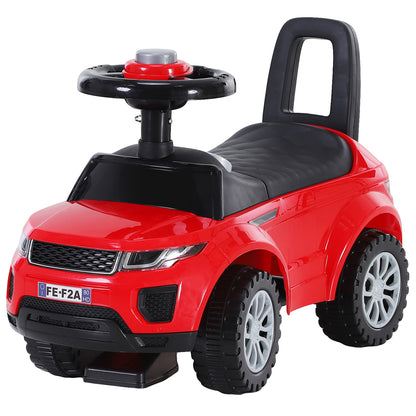 3-in-1 Ride On Car Foot To Floor Slider Toddler w/ Horn Steering Wheel NO POWER Manual Under Seat Storage Secure Design for 1