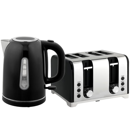 Kettle and Toaster Set, 1.7L 3000W Rapid Boil Jug Kettle with Otter Thermostat, Limescale Filter
