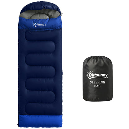 Sleeping Bag for Adults, Lightweight & Compact Sleeping Bag, 3 Seasons, Navy Blue