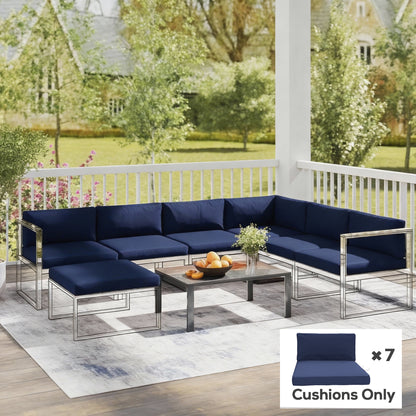 14-piece Dining Set Cushions - Dark Blue