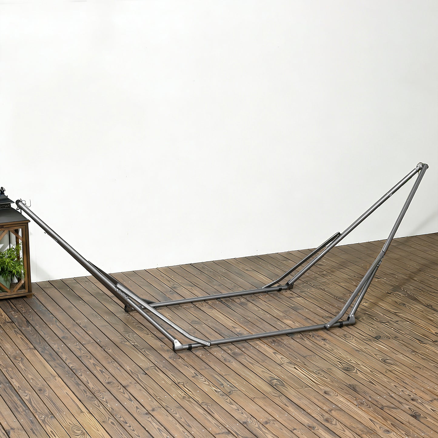 3 in 1 Foldable Hammock Stand, Portable Hanging Chair Stand with Metal Frame, Clothes Drying Rack, Load Capacity 120kg