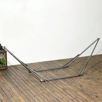 3 in 1 Foldable Hammock Stand, Portable Hanging Chair Stand with Metal Frame, Clothes Drying Rack, Load Capacity 120kg