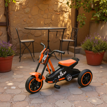 Kids Tricycle Baby Trike, Kids Trike with Pedal, 3 Wheel Toddler Balance Bike for Indoor Outdoor Use, Orange