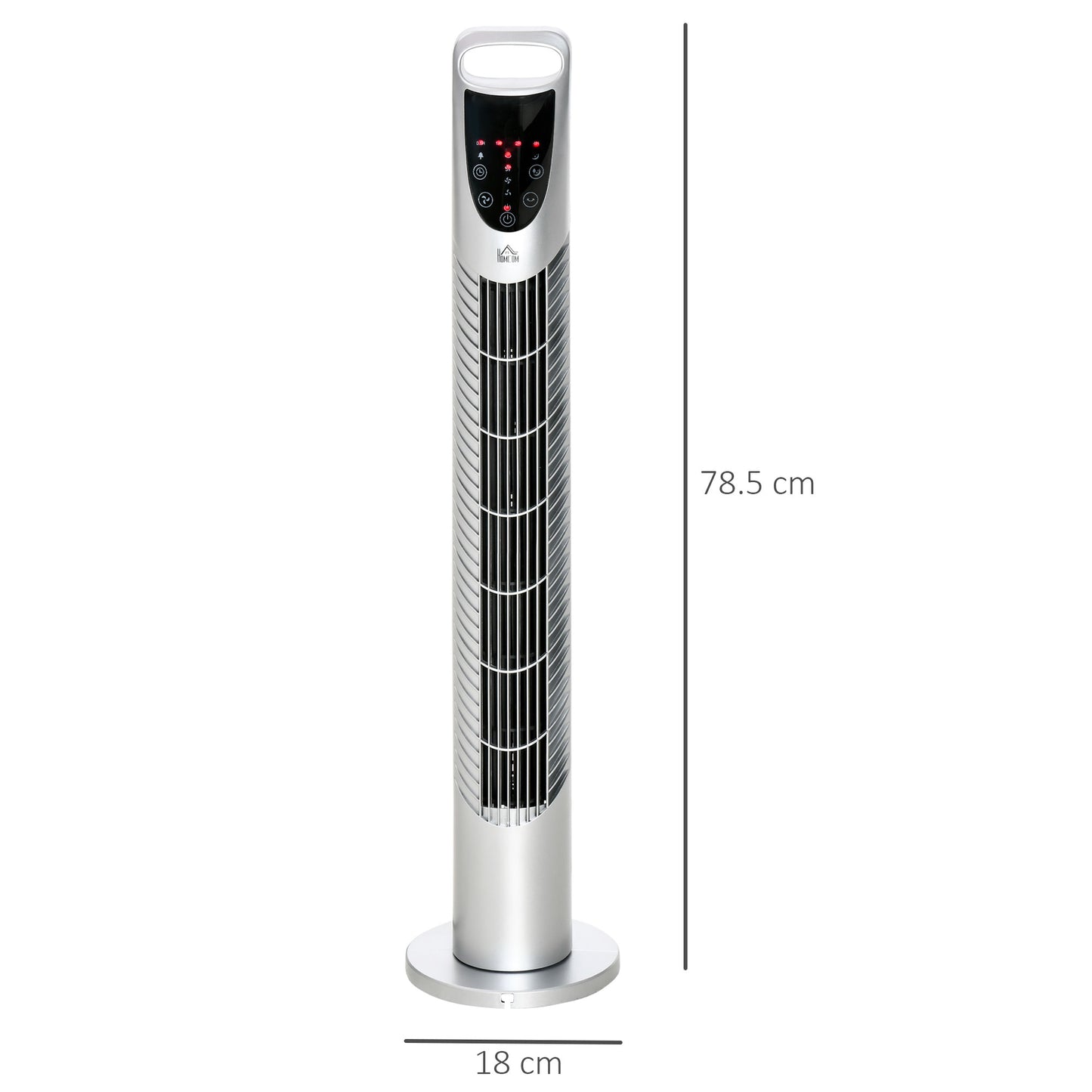 31 Inch Bladeless Oscillating Tower Fan with 70° Oscillation, Remote Control, 7.5H Timer, 3 Speed 3 Modes