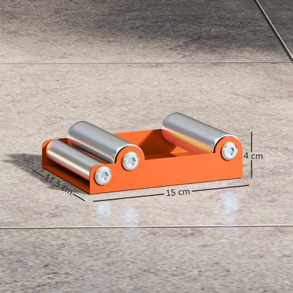 Motorcycle Wheel Cleaning Roller Stand with Steel Frame, Aluminium Rollers