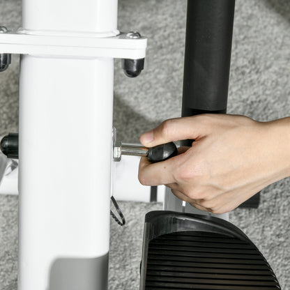 Stepper Machine for Home, Foldable Stair Stepper with 12-Level Hydraulic Resistance, Stair Climber with LCD Monitor