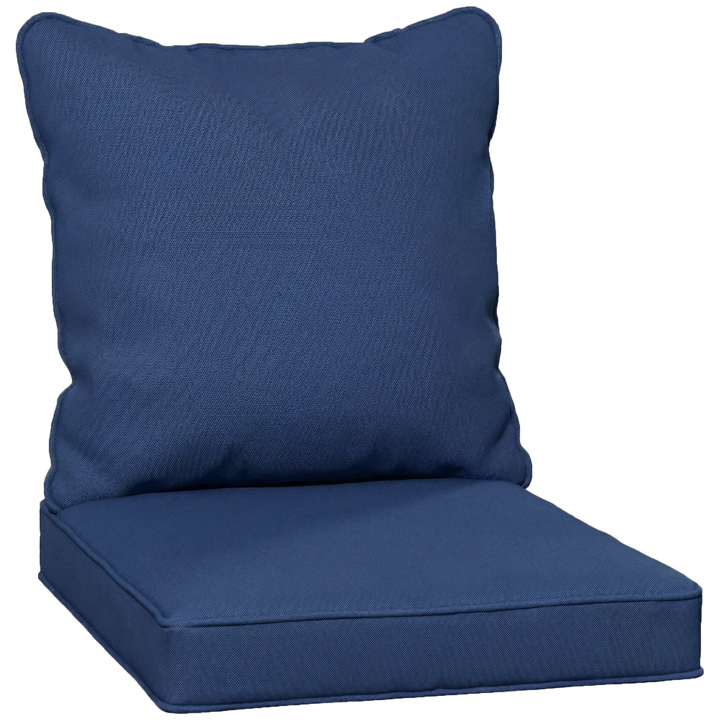 Seat and Back Padded Cushion Set, CUSHION ONLY - Dark Blue