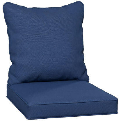 Seat and Back Padded Cushion Set, CUSHION ONLY - Dark Blue
