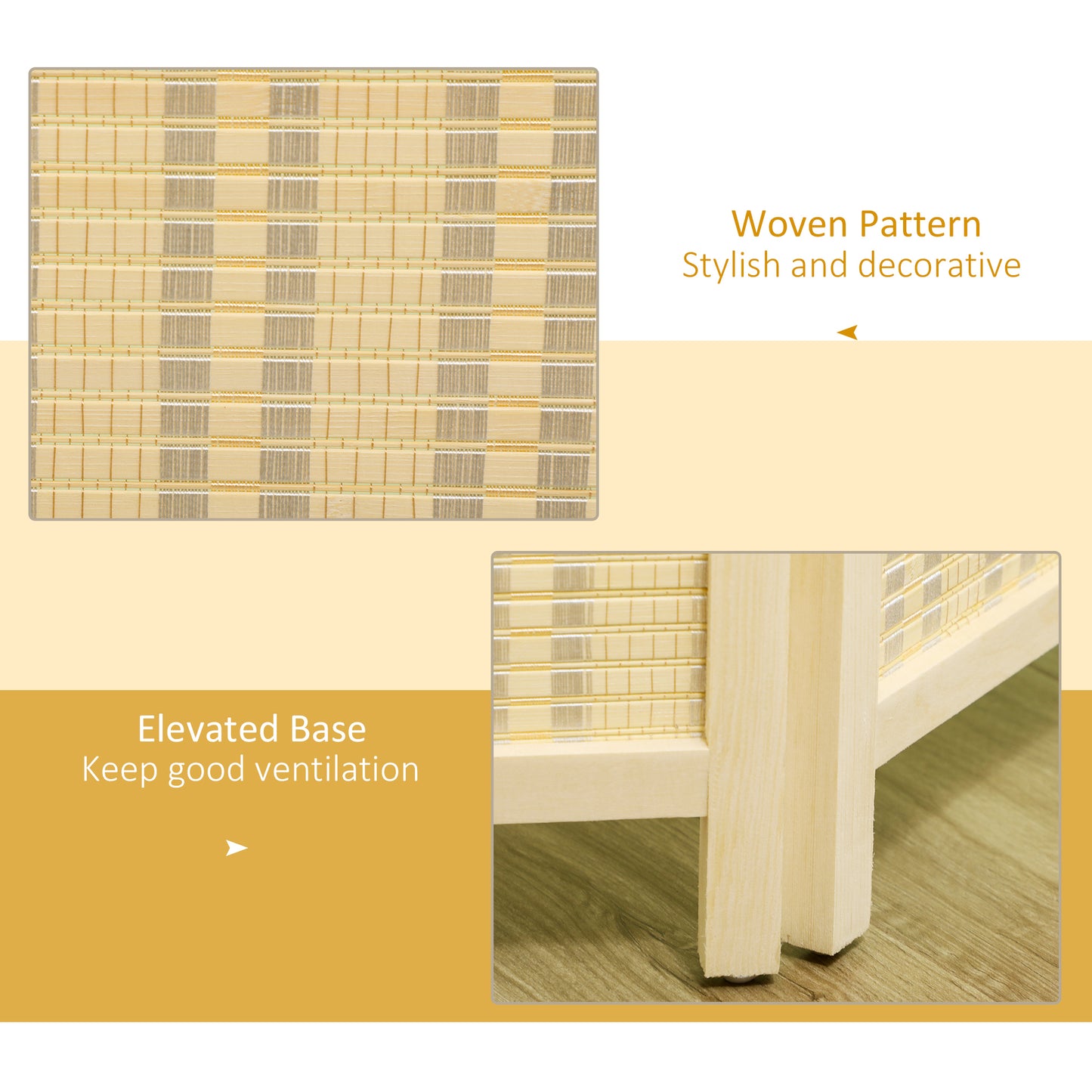 4 Panel Folding Room Divider Screen, Wall Panel Privacy Furniture, Freestanding Paravent Partition Separator for Living Room