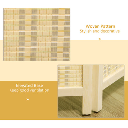 4 Panel Folding Room Divider Screen, Wall Panel Privacy Furniture, Freestanding Paravent Partition Separator for Living Room