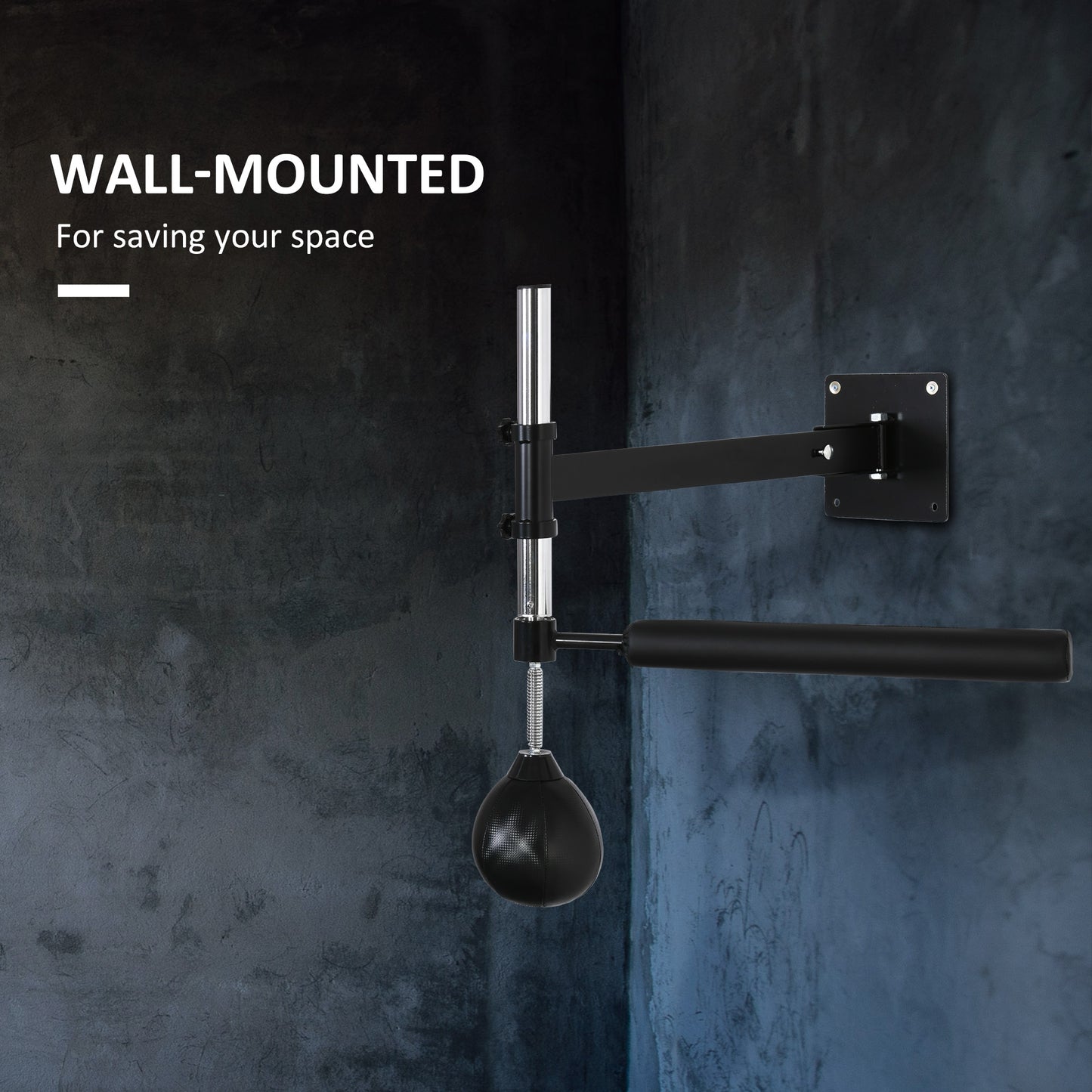 Wall Mount Fast-Reflexes Speed Bag Boxing, Height Adjustable Punching Bag, MMA