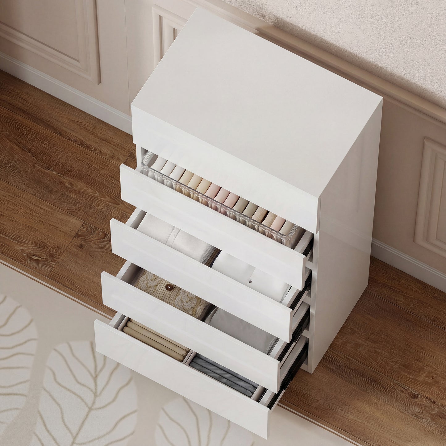 Chest of Drawers, 5-Drawer Storage Cabinets, Modern Dresser, Storage Drawer Unit for Bedroom