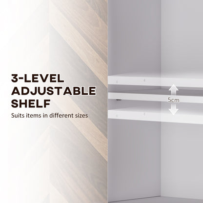 Bathroom Cabinet Wall Mounted, Bathroom Wall Cabinet Medicine Cabinet with 2 Doors, Adjustable Shelf, Walnut
