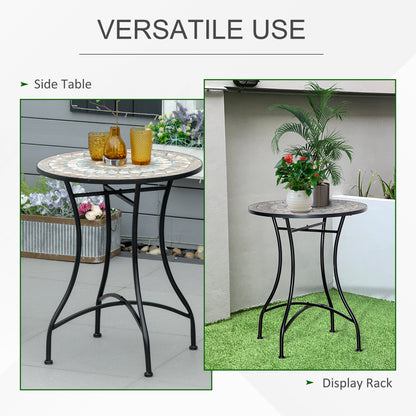 Φ60cm Mosaic Outdoor Patio Table - Green