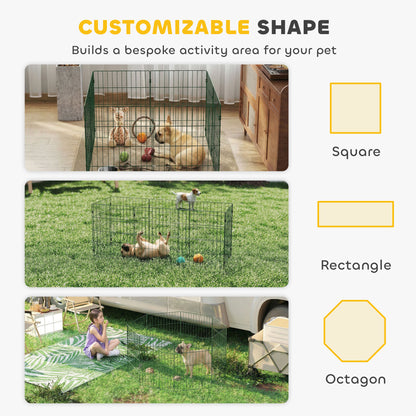 8 Panel Pet Playpen for Small Dogs Indoor Outdoor 60 cm Height