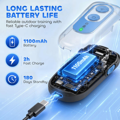 Anti Barking Device for Dogs, Ultrasonic Stop Dog Barking Device with 5 Modes & Vibration, LED Flashlight