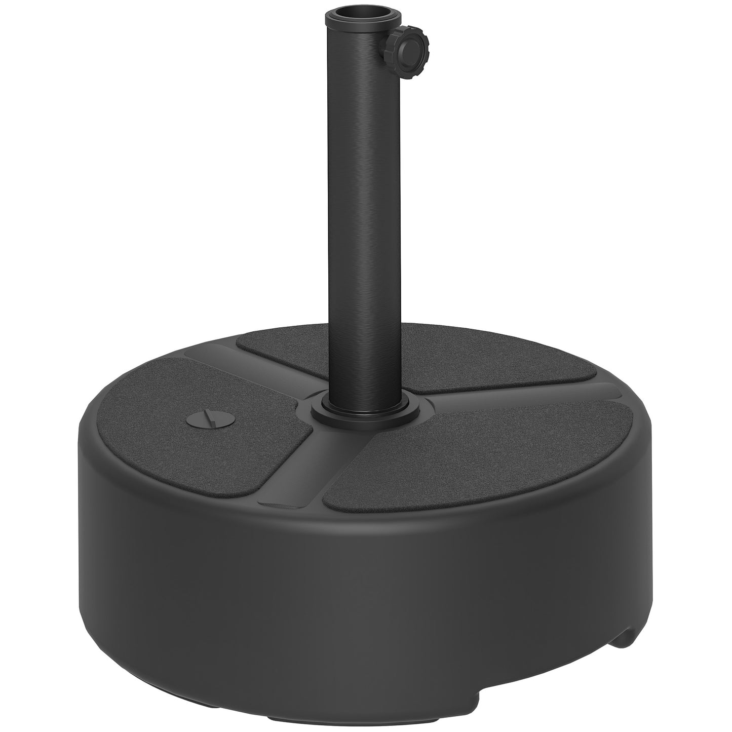 Round Garden Parasol Base, Garden Umbrella Stand Heavy Duty Parasol Base, Filled Up to 20kg with Stand or 18kg
