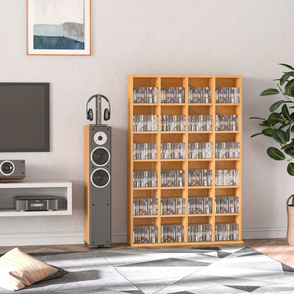 Adjustable Media Storage Unit – Beech Finish