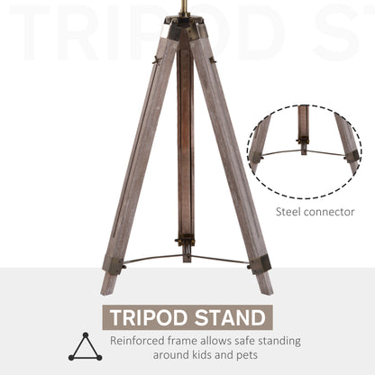 Industrial Tripod Floor Lamp – Grey & Bronze