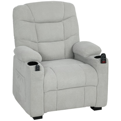 Electric Massage Recliner Armchair with Vibration, Heat, Whisper-Quiet Motor, Memory Function