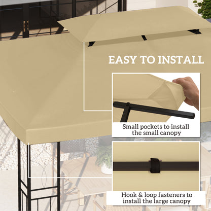 Gazebo Roof Replacement, for 3 x 4m Frames - Cream