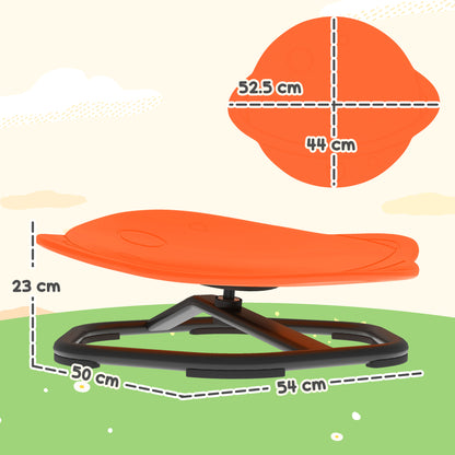Planet-Shaped-kids Swivel Chair, Sensory Spinning Chair for Balance, Coordination Training, Orange