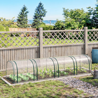 395 x 100 cm Low Tunnel Greenhouse - Clear