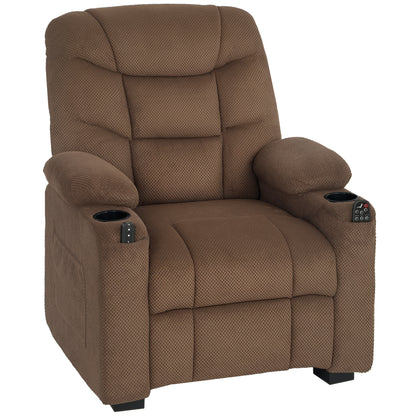 Electric Massage Recliner Armchair with Vibration, Heat, Whisper-Quiet Motor, Memory Function