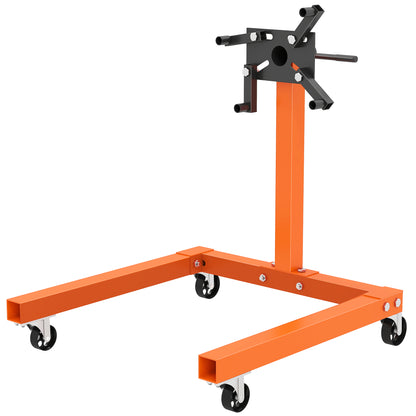 Engine Stand, 570 kg Rotating Engine Stand with 360 Degree Adjustable Head, 4 Mounting Arms, Heavy Duty Steel Support