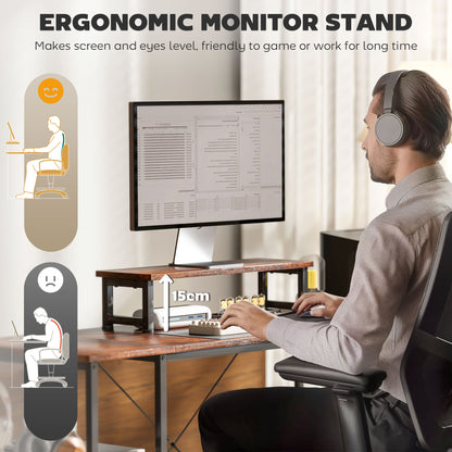168cm Reversible L Shaped Desk, Industrial Corner Computer Desk with Adjustable Shelf and Storage Bag