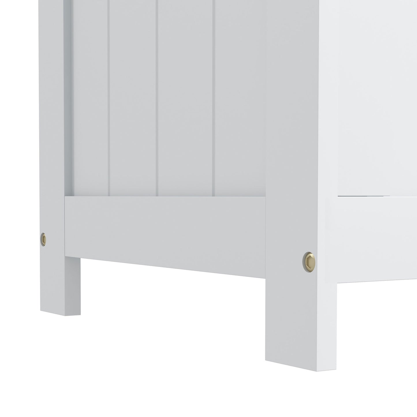 Storage Chest, Modern Storage Trunk with 2 Safety Hinges and Cut-out Handles, Wooden Toy Box for Living Room, Entryway