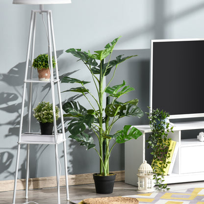 100cm/3.3FT Artificial Monstera Tree Decorative Cheese Plant 21 Leaves with Nursery Pot