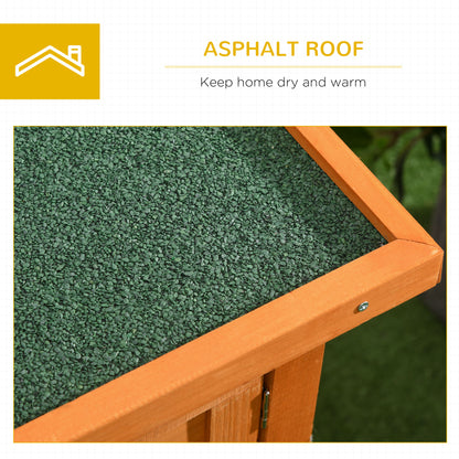 Rabbit Hutch Outdoor Guinea Pig Hutch Bunny Cage Shelter Outdoor, 90 x 45 x 65cm