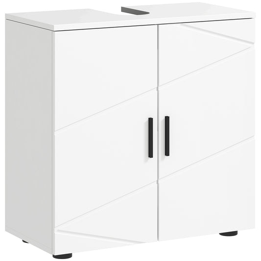 Under Sink Cabinet with Shelf - White
