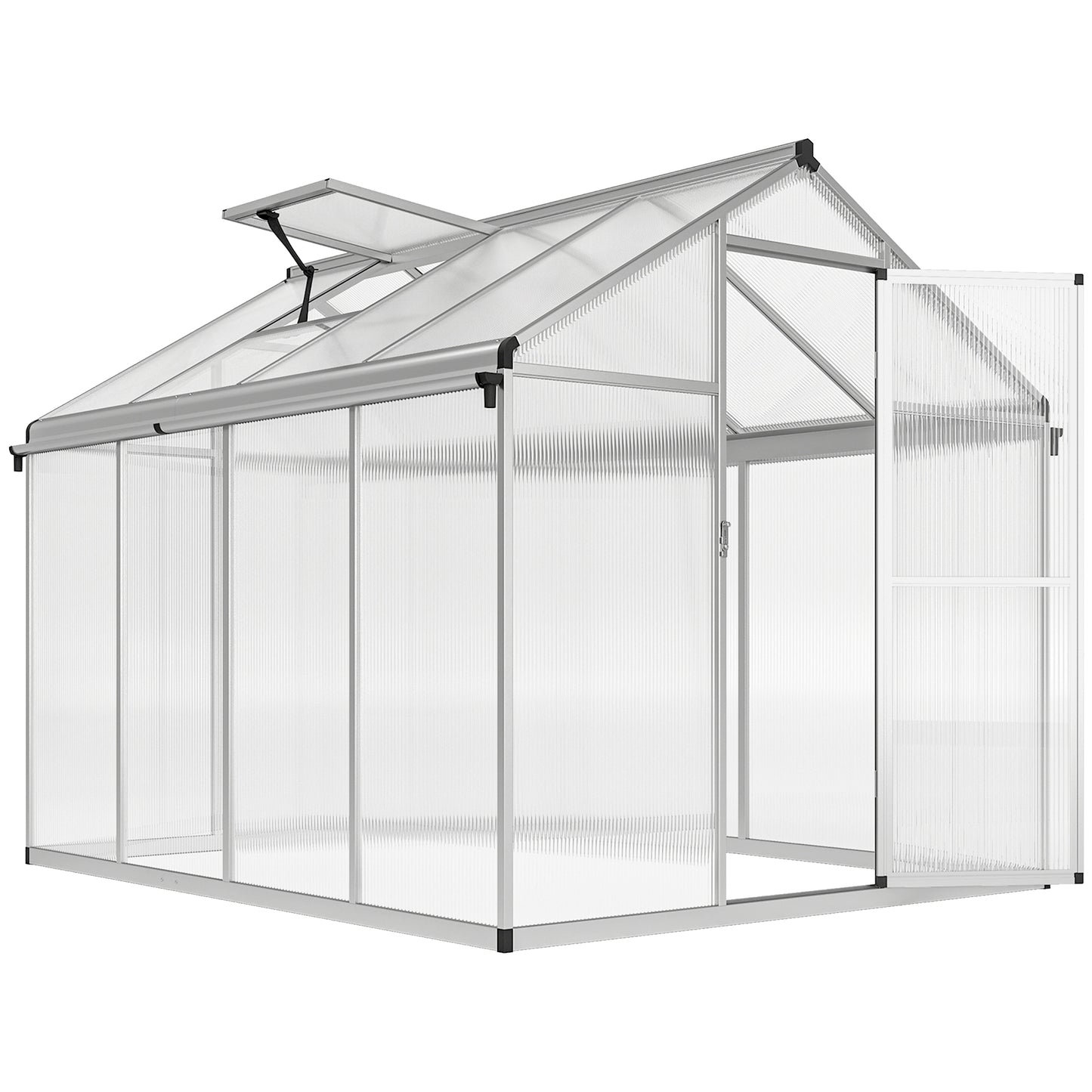 8 x 6ft Aluminium Frame Greenhouse