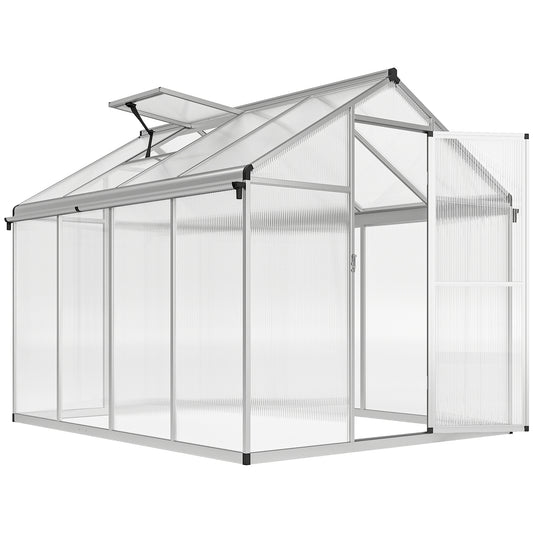 8 x 6ft Aluminium Frame Greenhouse
