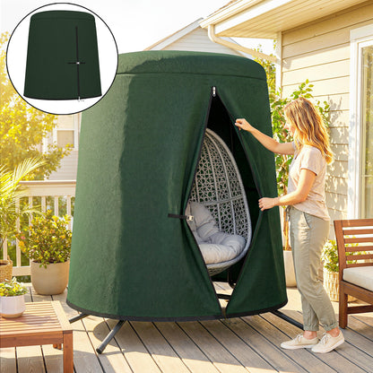 196 x 230 cm Hanging Egg Chair Protective Cover - Green