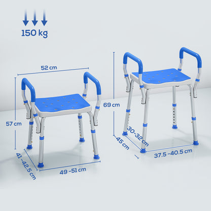 57-69cm Aluminium Frame Bath Seat