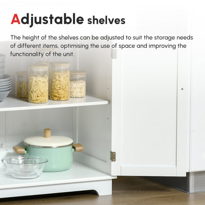 Kitchen Storage Sideboard with Solid Wood Top