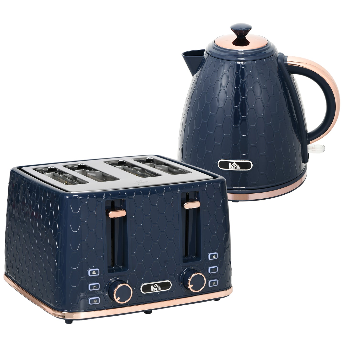 Kettle and Toaster Set, 1.7L 3000W Fast Boil Jug Kettle with Auto Shut Off